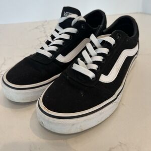 Vans Off The Wall Low Top Skateboarding Shoes Mens Size 9 Black White